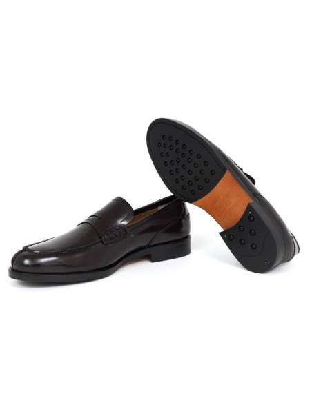 Mocassin de peau Bordeaux VIZANTIK-BURDEOS