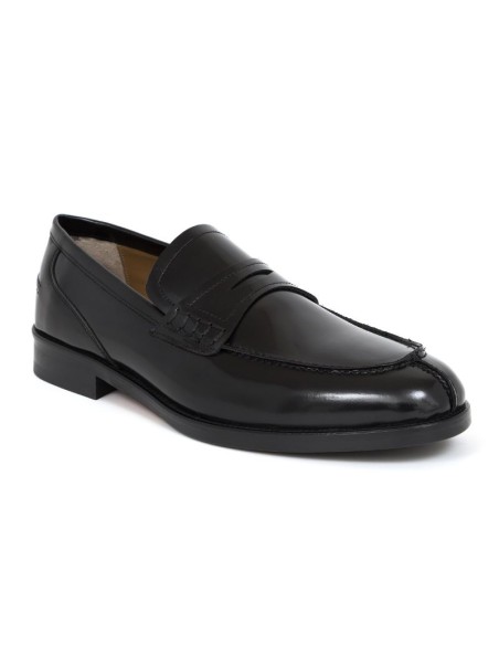 Mocassin de peau le noir VIZANTIK-NEGRO
