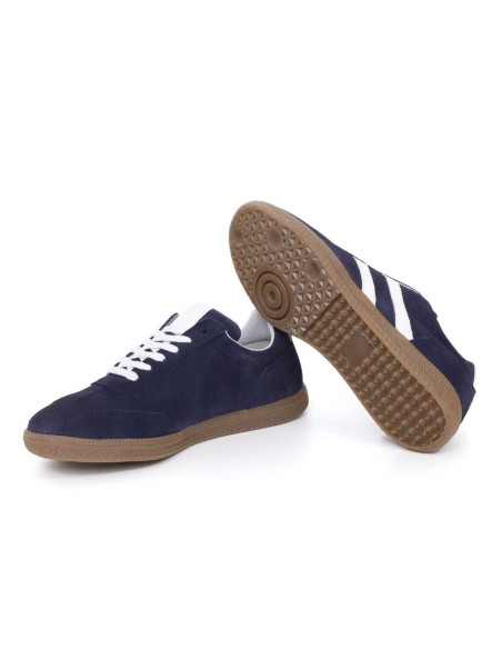 baskets femme suède bleu W-ALVECA-BLUE