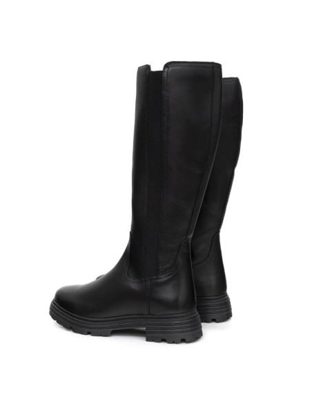 bottes femme de peau le noir W-ALVEN-BLACK