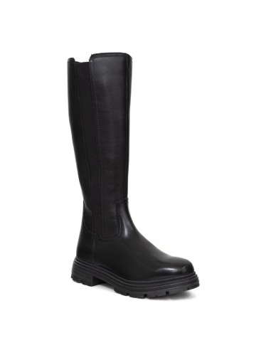 bottes femme de peau le noir W-ALVEN-BLACK