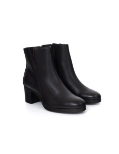 Black leather women's boots