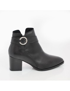 bottines femme suède le noir W-CAROLA-BLACK