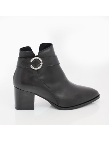 bottines femme suède le noir W-CAROLA-BLACK