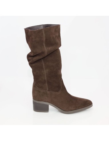 bottes femme suède marron W-CASY-BROWN