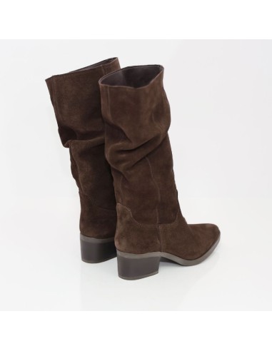 Brown suede Women's high boots