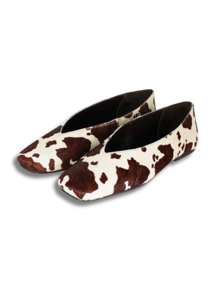 Ballerine de peau marron W-DEGAL-BROWN