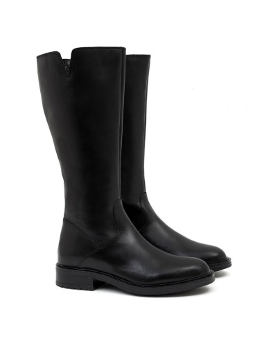 bottes femme de peau le noir W-ELBUR-BLACK