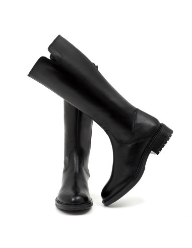 bottes femme de peau le noir W-ELBUR-BLACK