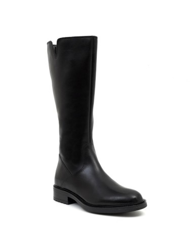 Black leather Women's high boots
