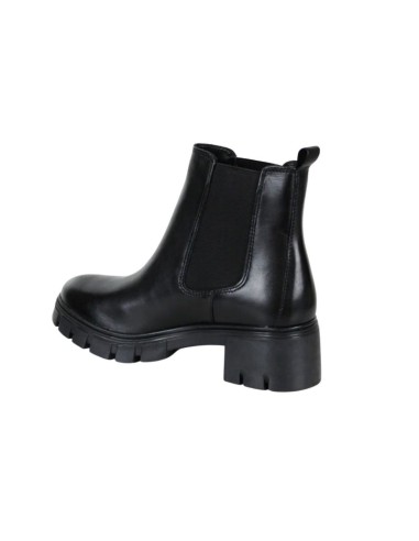 bottines femme de peau le noir W-FARMAN-BLACK