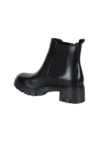 bottines femme de peau le noir W-FARMAN-BLACK