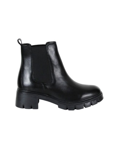 bottines femme de peau le noir W-FARMAN-BLACK