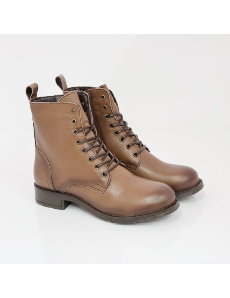Light Brown leather women's boots