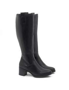 bottes femme de peau le noir W-FIANA-BLACK