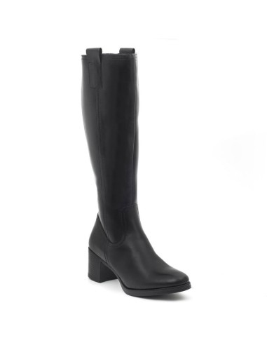 bottes femme de peau le noir W-FIANA-BLACK