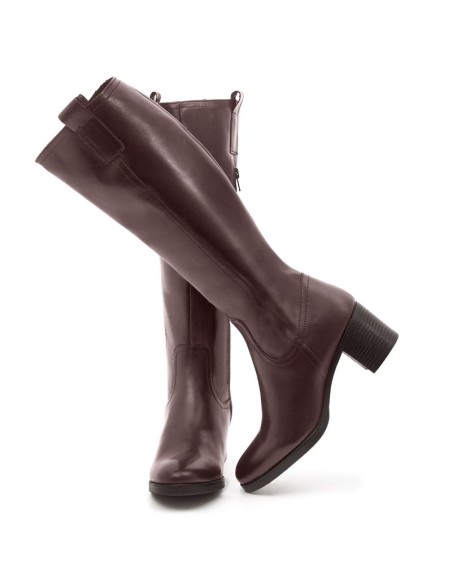 Light Brown leather Women's high boots