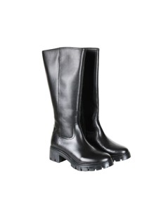 Botas de mujer de piel liso color negro