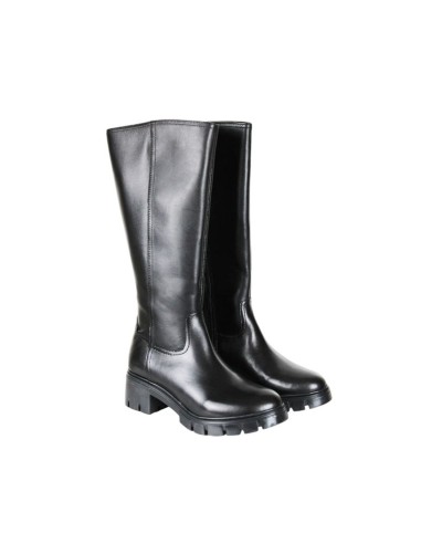 Botas de mujer de piel liso color negro