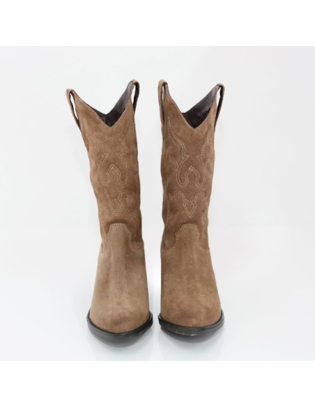 Light Brown suede Women's high boots