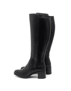 Botas de mujer de piel liso color negro 2