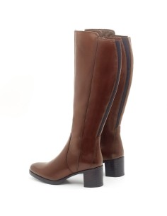 Light Brown leather Women's high boots 2