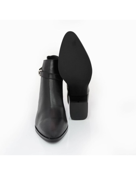 bottines femme de peau le noir W-MAKTOR-BLACK