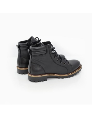bottines femme de peau le noir W-MOIRI-BLACK