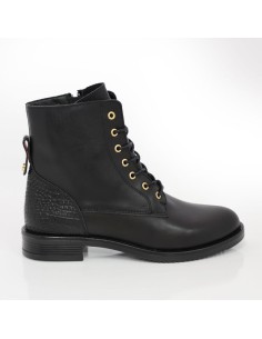 Botas de mujer de piel difuminado color negro 2