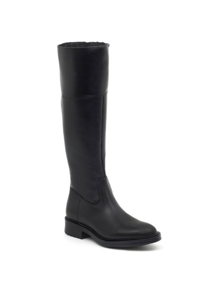 Botas de mujer de piel liso color negro