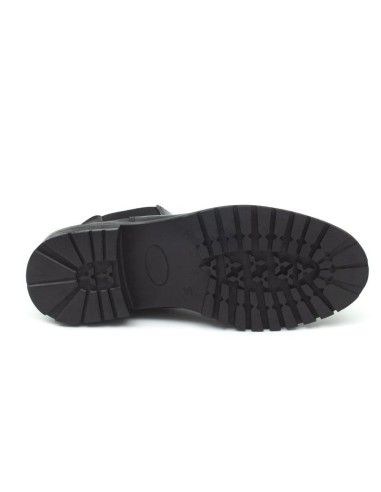 Black leather women's boots