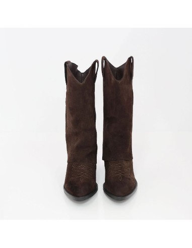 Brown suede Women's high boots