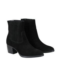 Black suede women's boots