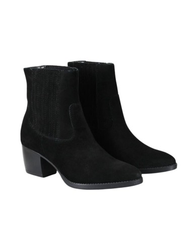 Black suede women's boots