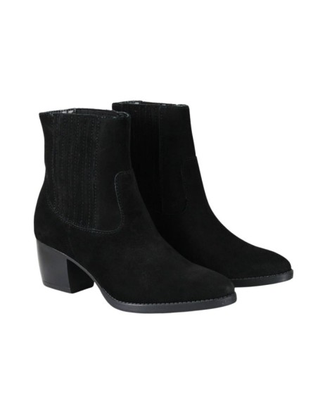 bottines femme suède le noir W-SAMY-BLACK