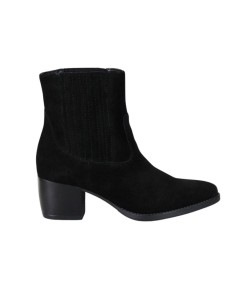Black suede women's boots 2