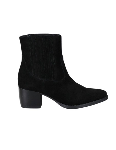 Black suede women's boots