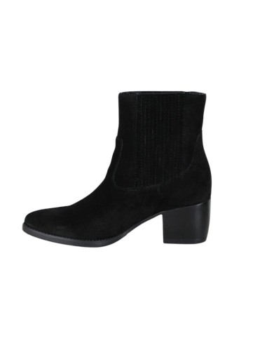 Black suede women's boots