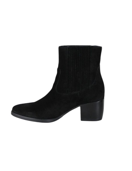 Black suede women's boots