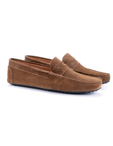 Mocassin suède marron SETEMAN-CASTAGNA