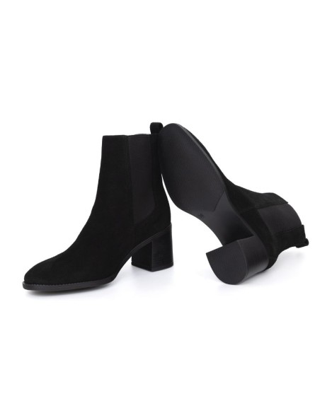 bottines femme suède le noir W-SANDORA-BLACK
