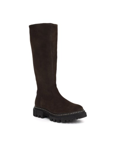 bottes femme suède marron W-SORUEGA-BROWN