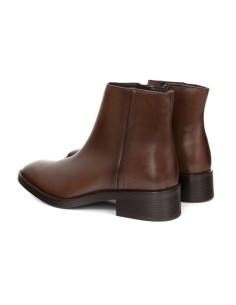 Brown leather women's boots 2