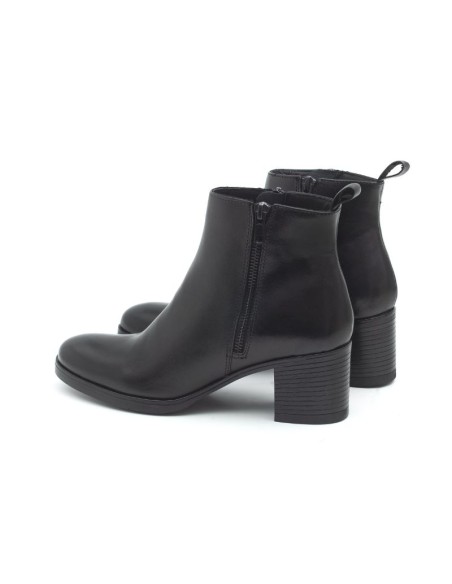 bottines femme de peau le noir W-VERINO-BLACK