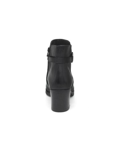 Black leather women's boots