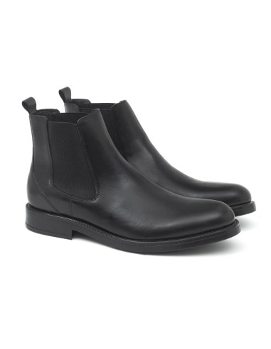 bottines chelsea de peau le noir ZOLEN-NEGRO