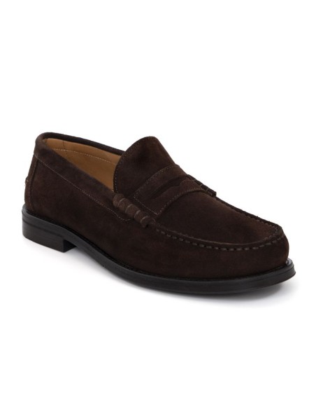 Mocassin suède marron SATORA-BROWN