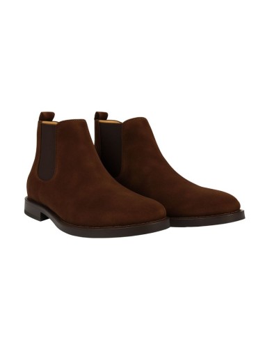 Brown suede chelsea boots