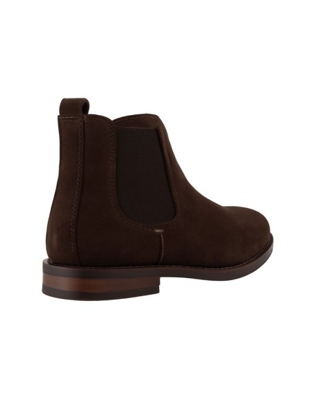 Brown suede chelsea boots