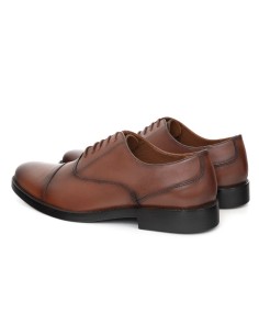 Oxford de piel con costura color cuero 2